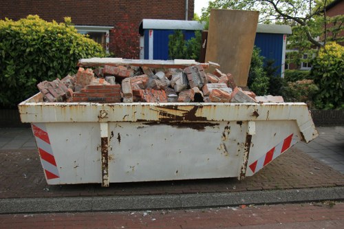 Waste collection vehicles operating in North London