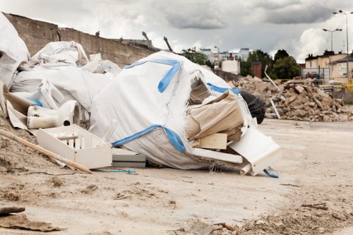 North London resident arranging furniture for disposal