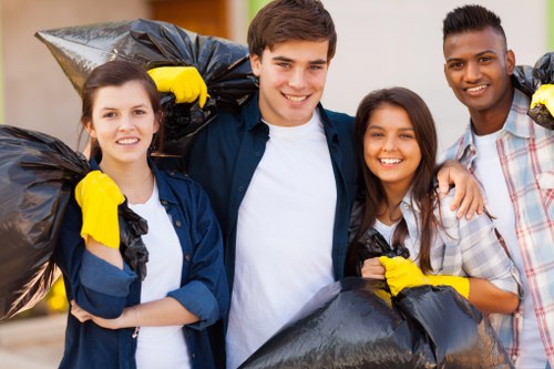 Clean and organized Totteridge neighborhood post-disposal